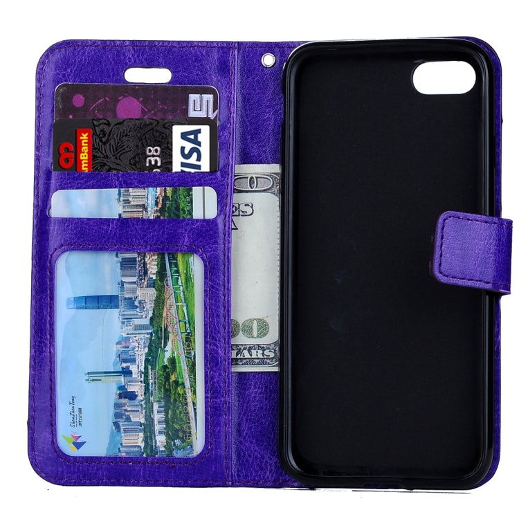 For iPhone 8 Plus & 7 Plus   Crazy Horse Texture Horizontal Flip Leather Case with Magnetic Buckle & Holder & Card Slots & Wallet & Photo Frame
