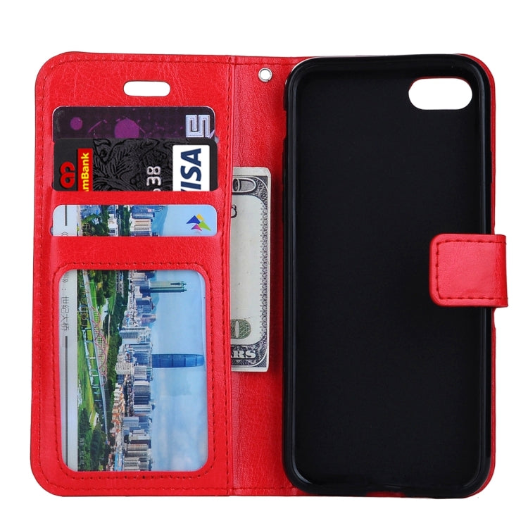 For iPhone 8 Plus & 7 Plus   Crazy Horse Texture Horizontal Flip Leather Case with Magnetic Buckle & Holder & Card Slots & Wallet & Photo Frame