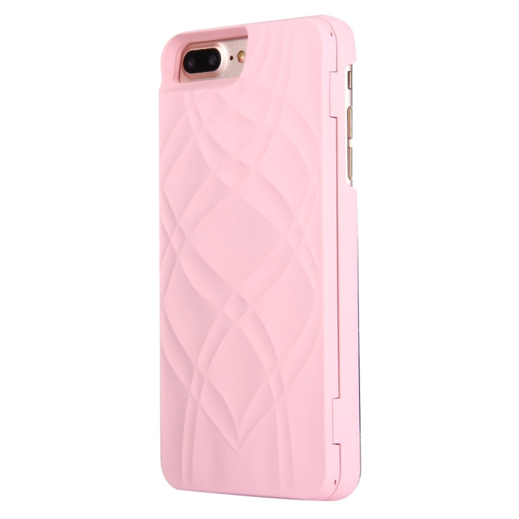 For iPhone 8 Plus & 7 Plus   Back Cover Style Mirror Hard Case with Card Slot