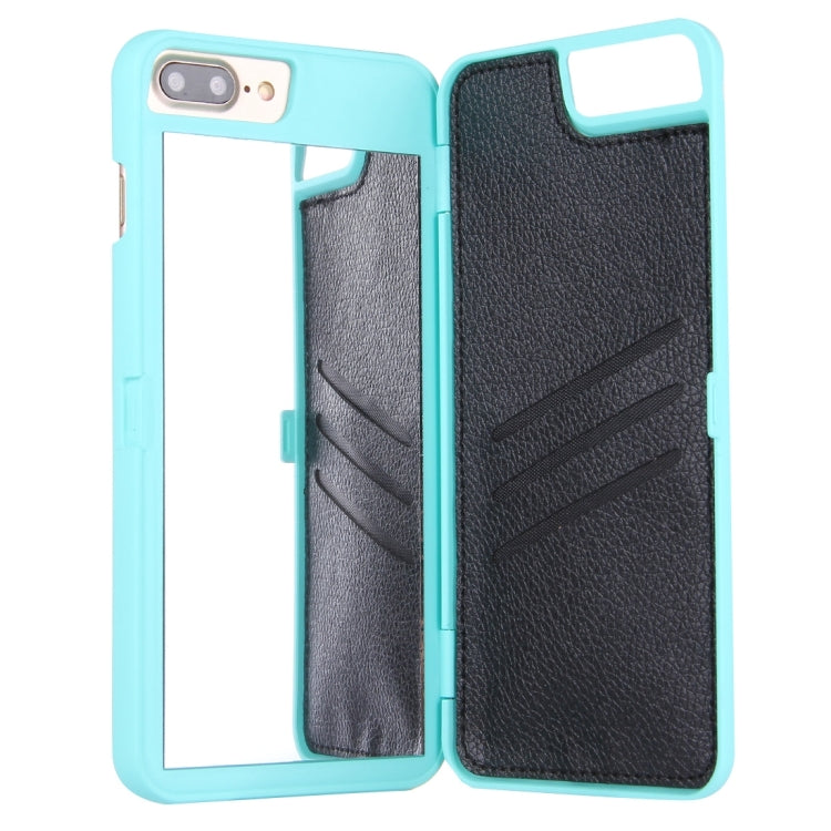 For iPhone 8 Plus & 7 Plus   Back Cover Style Mirror Hard Case with Card Slot