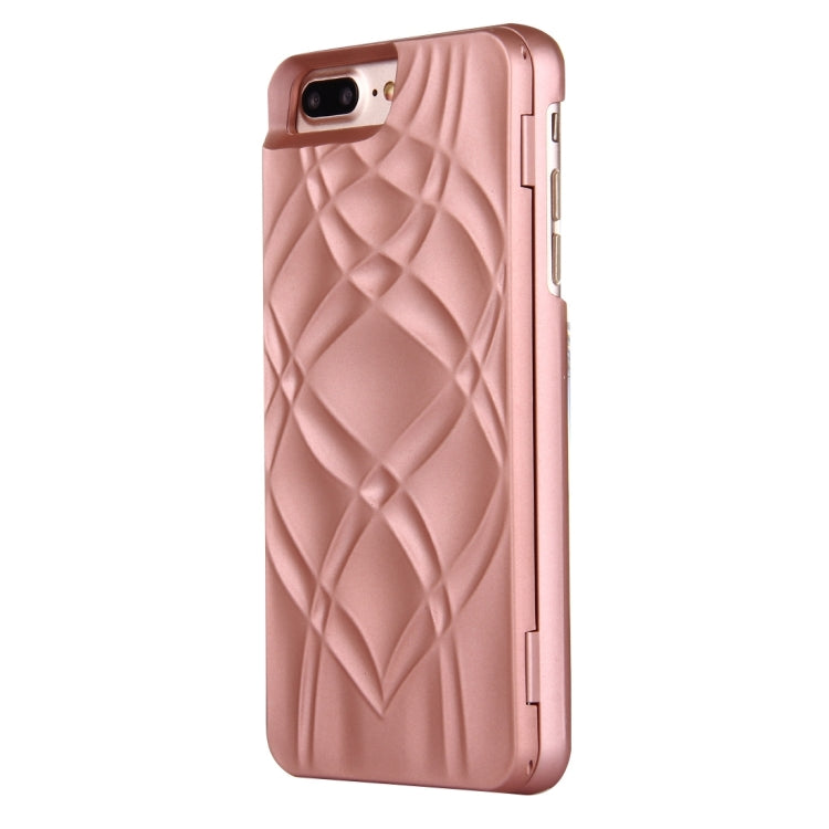 For iPhone 8 Plus & 7 Plus   Back Cover Style Mirror Hard Case with Card Slot