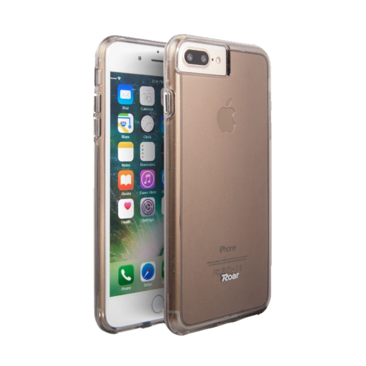Roar for 5.5 Inch iPhone 8 Plus & 7 Plus   Soft TPU Bumper + Hard PC Skin Combination Case(Grey)