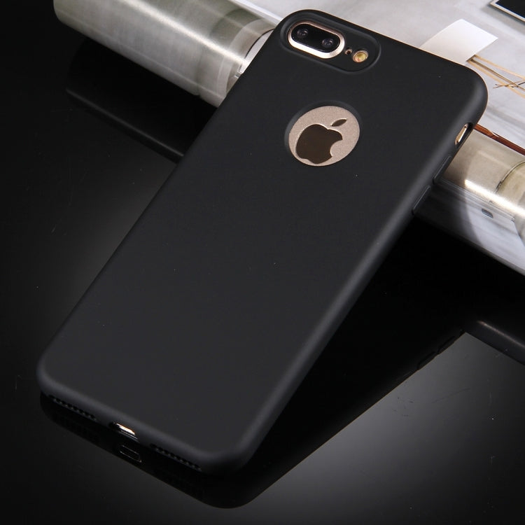 For iPhone 8 Plus & 7 Plus   360 Degrees Full Protection Soft TPU Back Cover + PC Front Combination Case