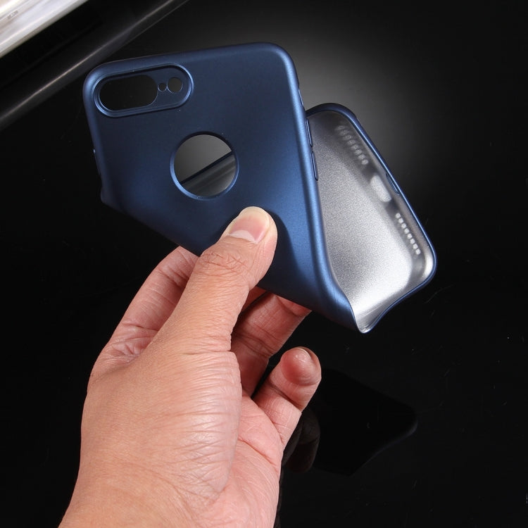 For iPhone 8 Plus & 7 Plus   360 Degrees Full Protection Soft TPU Back Cover + PC Front Combination Case