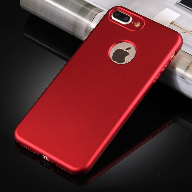 For iPhone 8 Plus & 7 Plus   360 Degrees Full Protection Soft TPU Back Cover + PC Front Combination Case