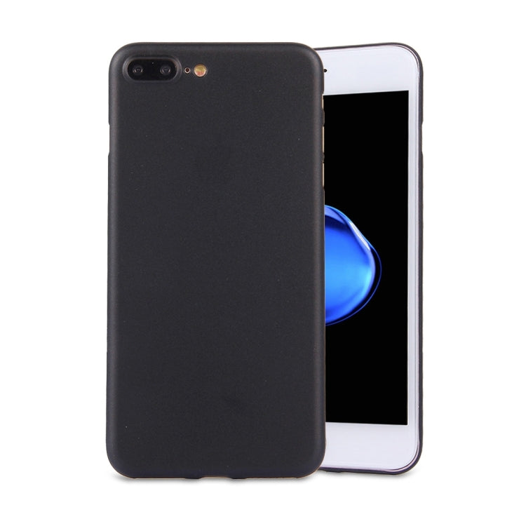For iPhone 8 Plus & 7 Plus   Frosted Transparent Protective Back Cover Case