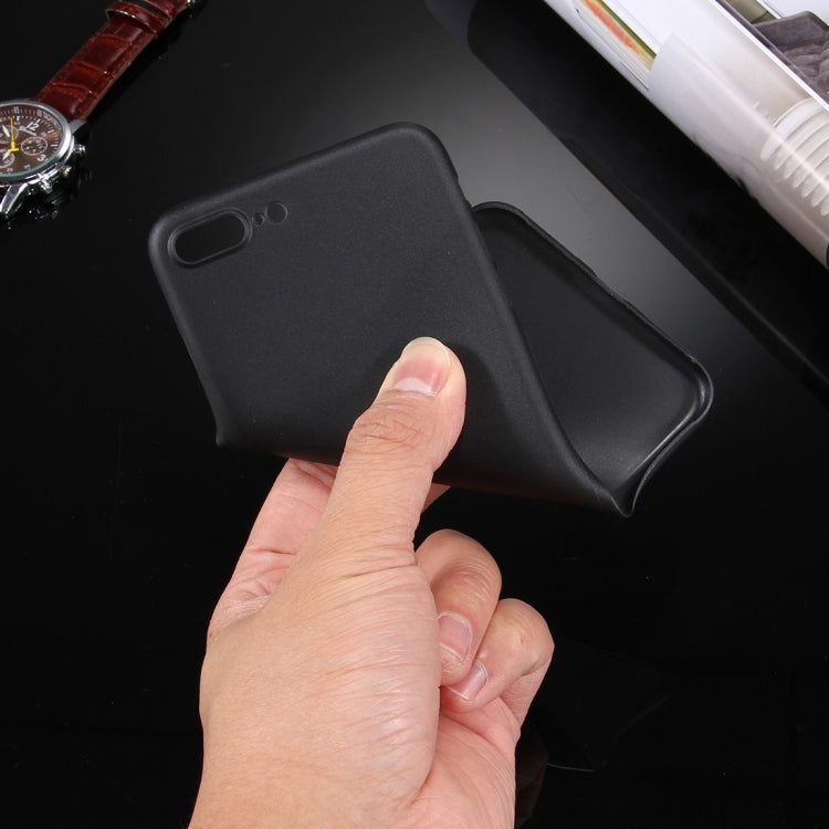 For iPhone 8 Plus & 7 Plus   Frosted Transparent Protective Back Cover Case