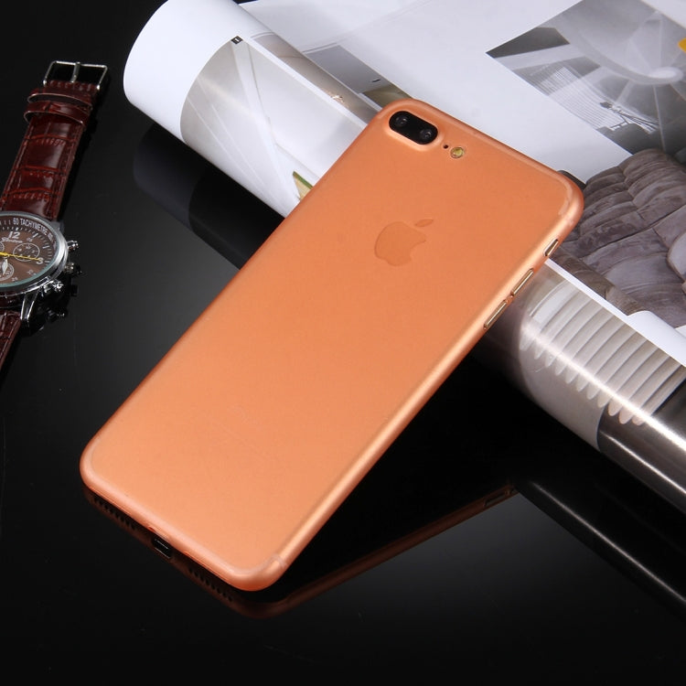 For iPhone 8 Plus & 7 Plus   Frosted Transparent Protective Back Cover Case