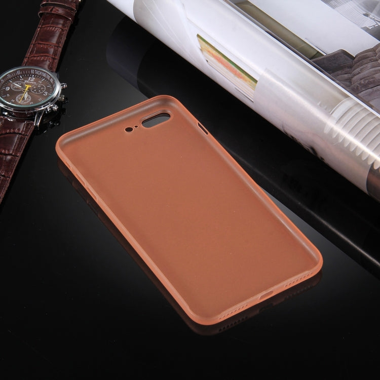 For iPhone 8 Plus & 7 Plus   Frosted Transparent Protective Back Cover Case