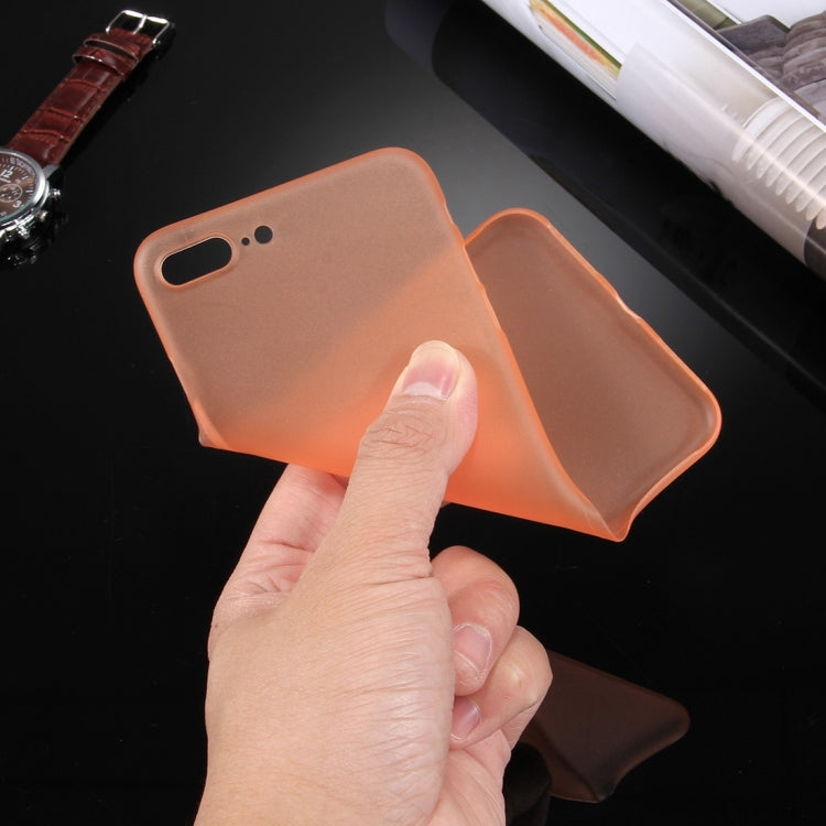 For iPhone 8 Plus & 7 Plus   Frosted Transparent Protective Back Cover Case