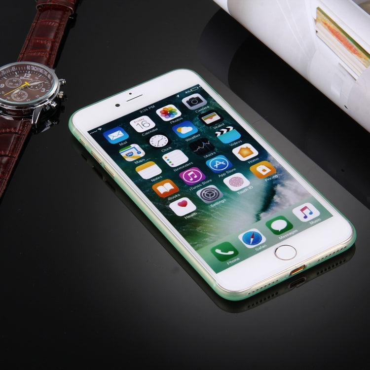 For iPhone 8 Plus & 7 Plus   Frosted Transparent Protective Back Cover Case