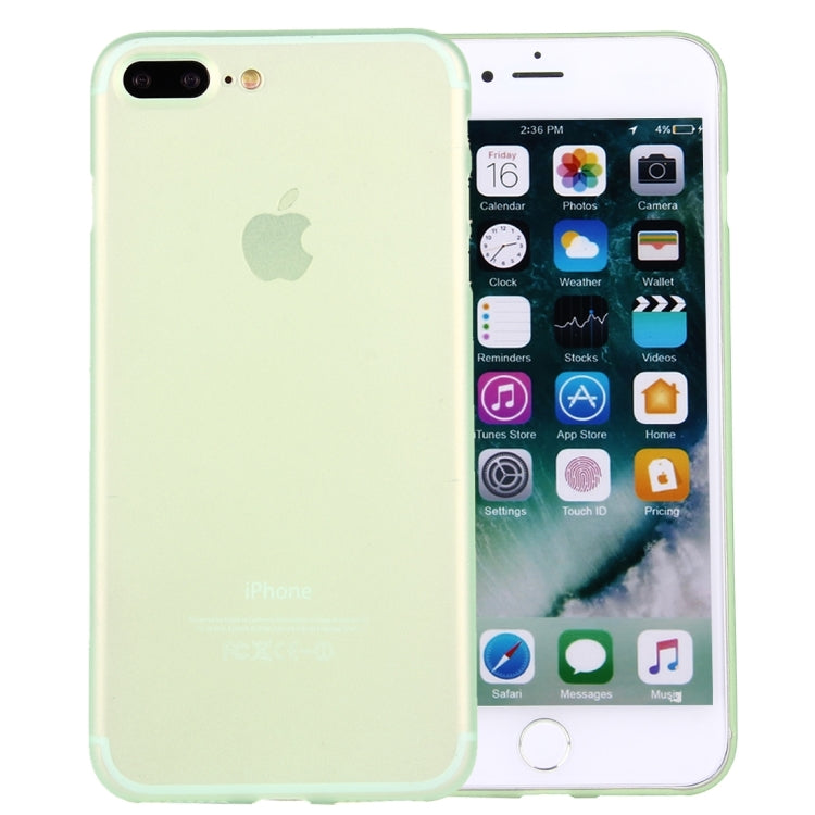 For iPhone 8 Plus & 7 Plus   Frosted Transparent Protective Back Cover Case