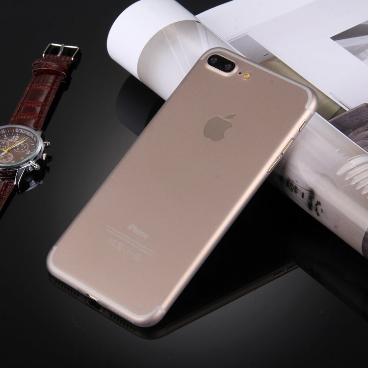 For iPhone 8 Plus & 7 Plus   Frosted Transparent Protective Back Cover Case