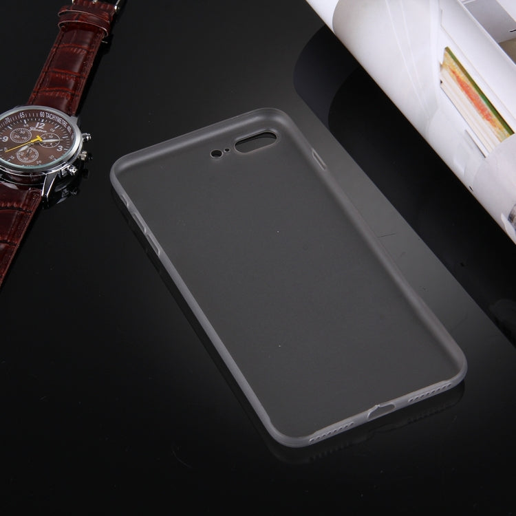 For iPhone 8 Plus & 7 Plus   Frosted Transparent Protective Back Cover Case