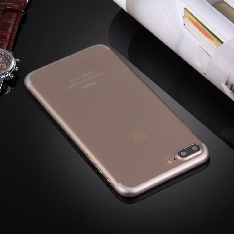 For iPhone 8 Plus & 7 Plus   Frosted Transparent Protective Back Cover Case