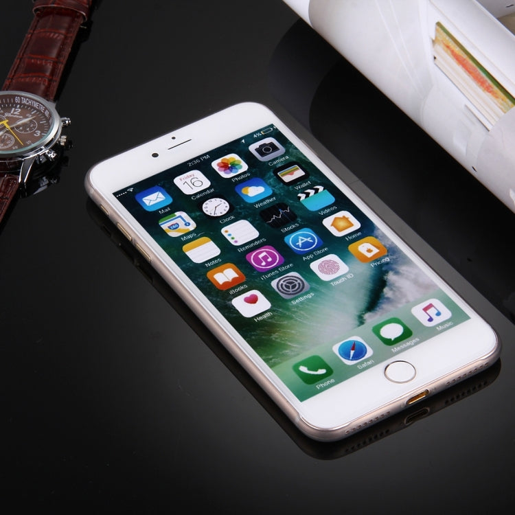 For iPhone 8 Plus & 7 Plus   Frosted Transparent Protective Back Cover Case