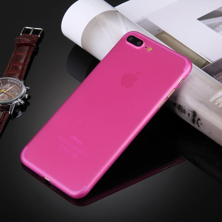 For iPhone 8 Plus & 7 Plus   Frosted Transparent Protective Back Cover Case