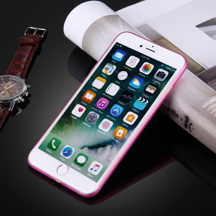 For iPhone 8 Plus & 7 Plus   Frosted Transparent Protective Back Cover Case