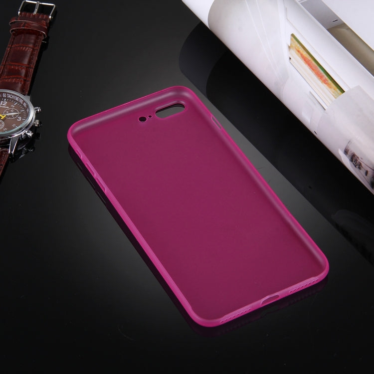 For iPhone 8 Plus & 7 Plus   Frosted Transparent Protective Back Cover Case
