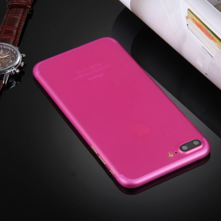 For iPhone 8 Plus & 7 Plus   Frosted Transparent Protective Back Cover Case