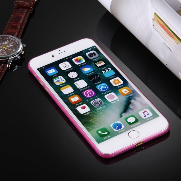For iPhone 8 Plus & 7 Plus   Frosted Transparent Protective Back Cover Case
