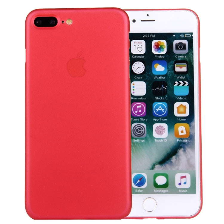 For iPhone 8 Plus & 7 Plus   Frosted Transparent Protective Back Cover Case