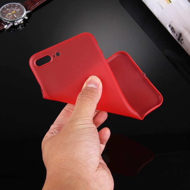 For iPhone 8 Plus & 7 Plus   Frosted Transparent Protective Back Cover Case