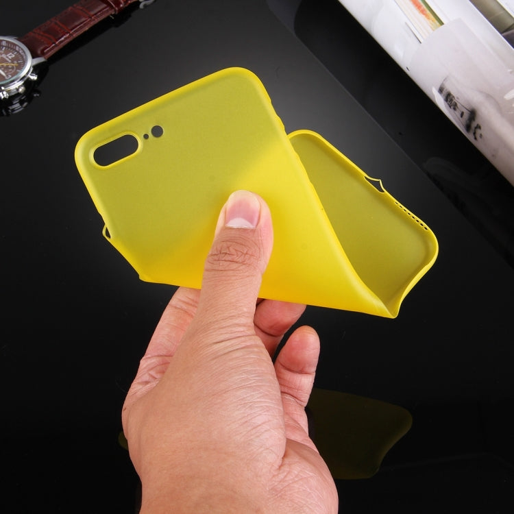 For iPhone 8 Plus & 7 Plus   Frosted Transparent Protective Back Cover Case