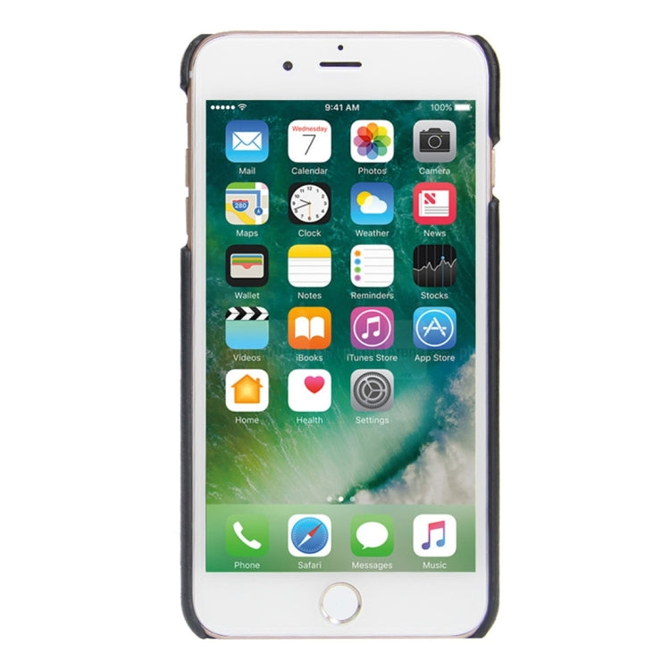 For iPhone 8 Plus & 7 Plus   Leather Case Back Shell Cover with Holder & Card Slot & Wallet