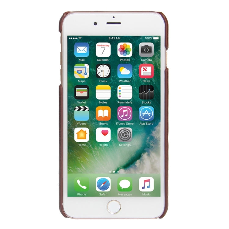 For iPhone 8 Plus & 7 Plus   Leather Case Back Shell Cover with Holder & Card Slot & Wallet