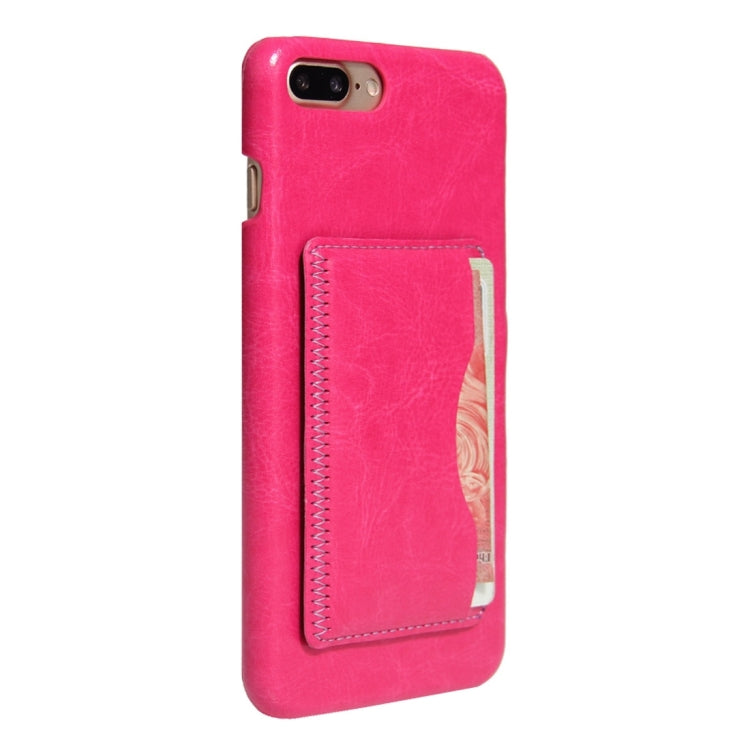 For iPhone 8 Plus & 7 Plus   Leather Case Back Shell Cover with Holder & Card Slot & Wallet