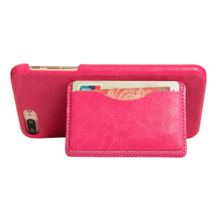 For iPhone 8 Plus & 7 Plus   Leather Case Back Shell Cover with Holder & Card Slot & Wallet