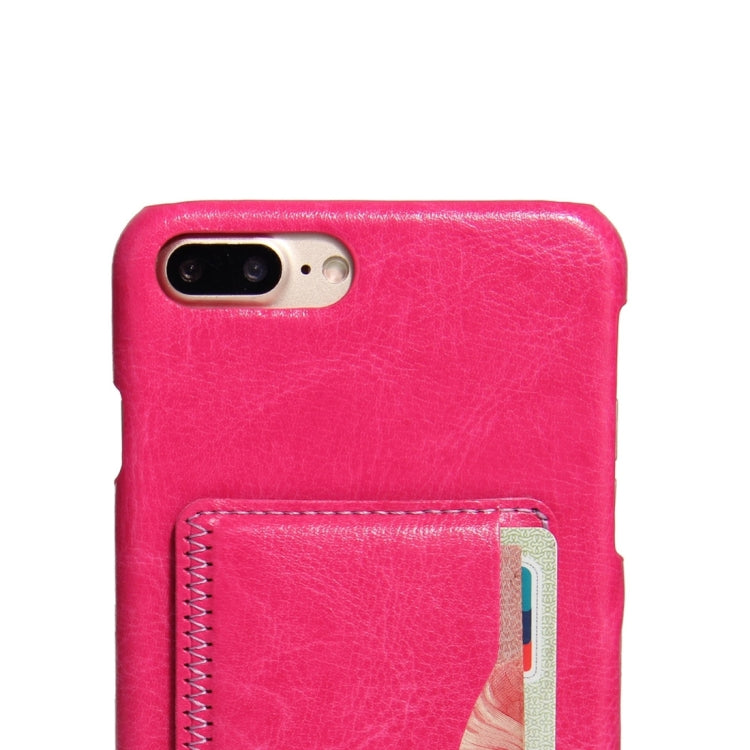 For iPhone 8 Plus & 7 Plus   Leather Case Back Shell Cover with Holder & Card Slot & Wallet