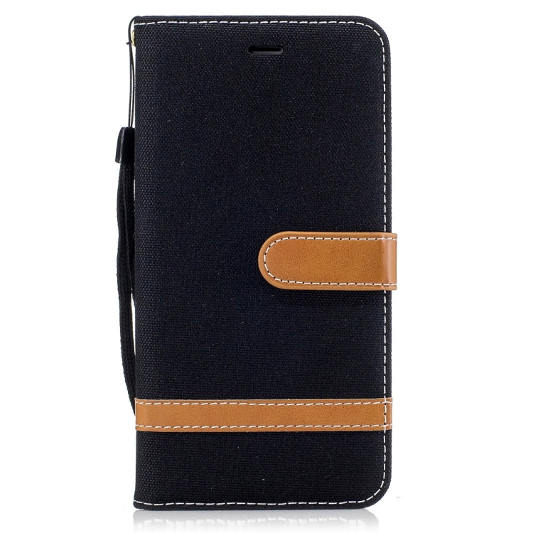 For iPhone 8 Plus & 7 Plus   Denim Texture Leather Case with Holder & Card Slots & Wallet & Lanyard
