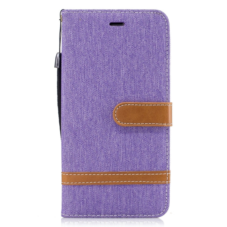 For iPhone 8 Plus & 7 Plus   Denim Texture Leather Case with Holder & Card Slots & Wallet & Lanyard