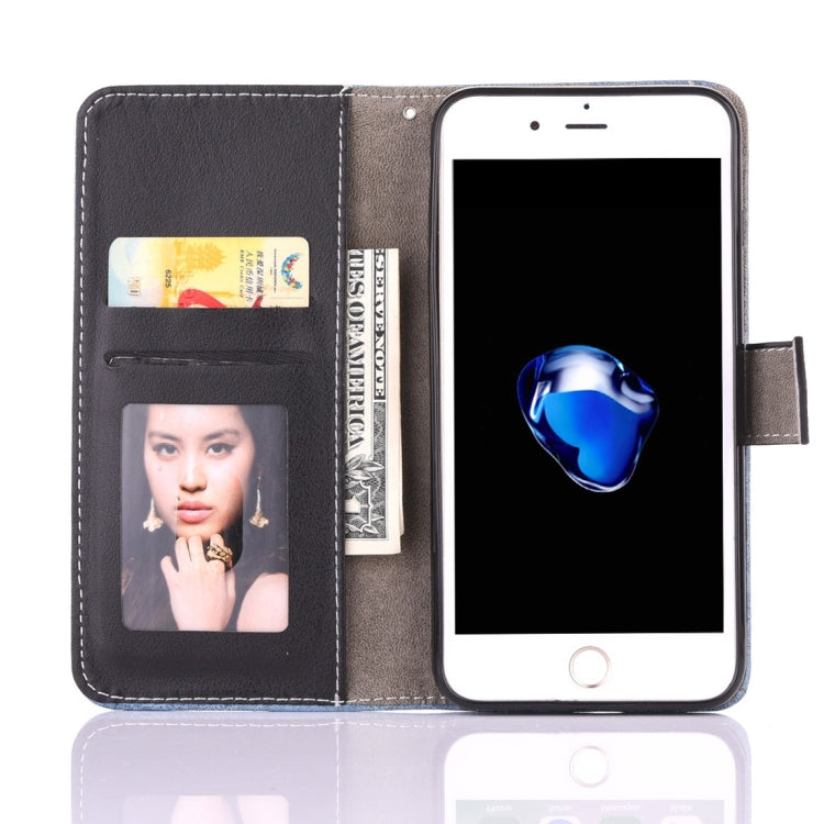 For iPhone 8 Plus & 7 Plus   Retro Crazy Horse Texture Contrast Color Horizontal Flip Leather Case with Holder & Card Slots & Wallet & Photo Frame & Lanyard