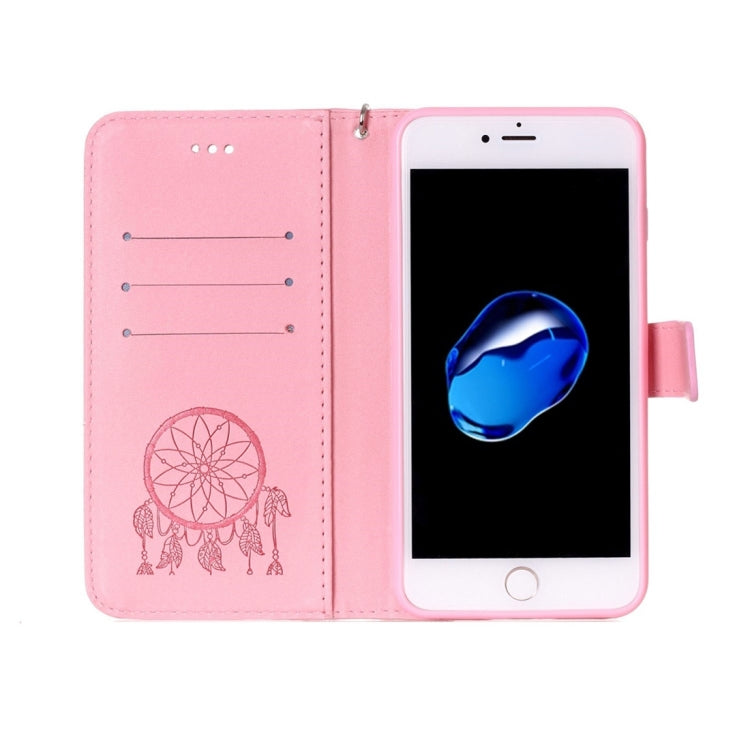 For iPhone 8 Plus & 7 Plus   Crazy Horse Texture Dream Catcher Printing Horizontal Flip Leather Case with Holder & Card Slots & Wallet & Lanyard