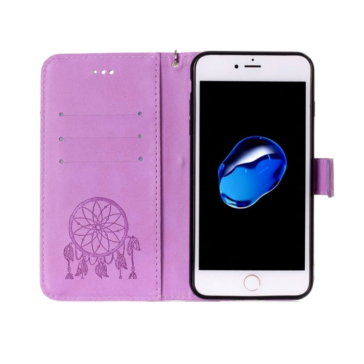 For iPhone 8 Plus & 7 Plus   Crazy Horse Texture Dream Catcher Printing Horizontal Flip Leather Case with Holder & Card Slots & Wallet & Lanyard
