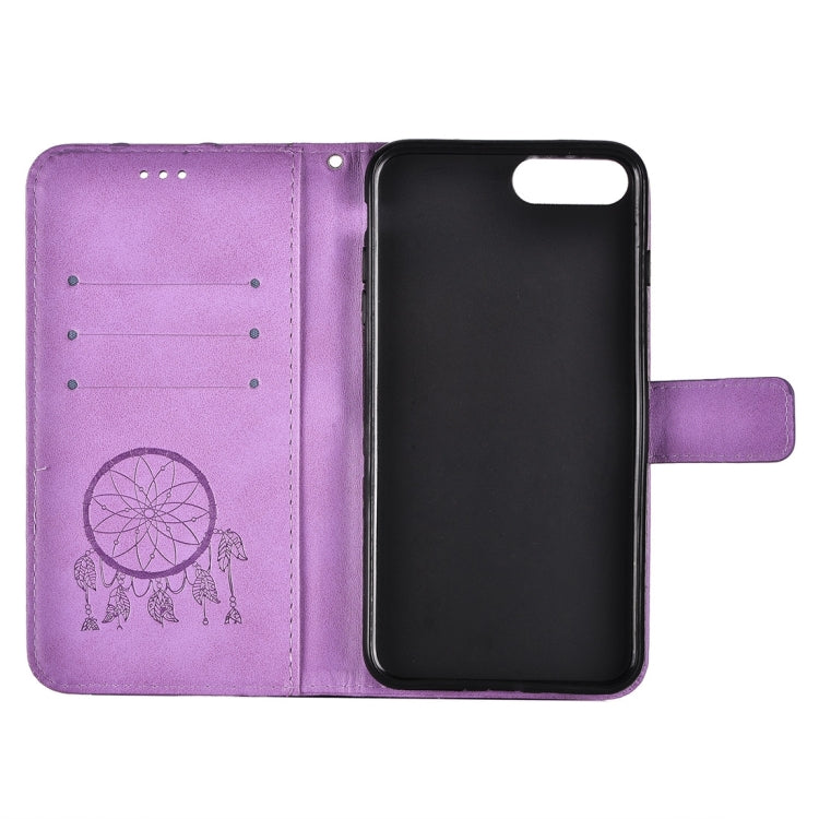 For iPhone 8 Plus & 7 Plus   Crazy Horse Texture Dream Catcher Printing Horizontal Flip Leather Case with Holder & Card Slots & Wallet & Lanyard