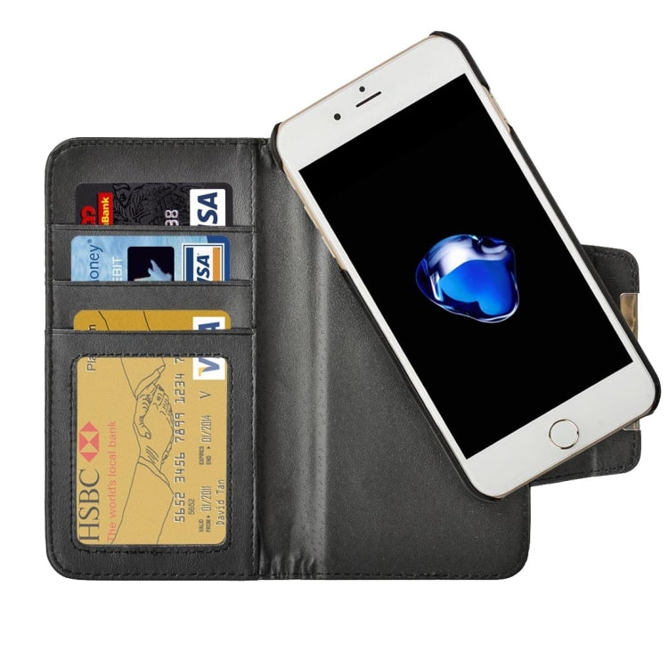For iPhone 8 Plus & 7 Plus   Plain Weave Texture Horizontal Flip Leather Case with Card Slots & Wallet & Photo Frame