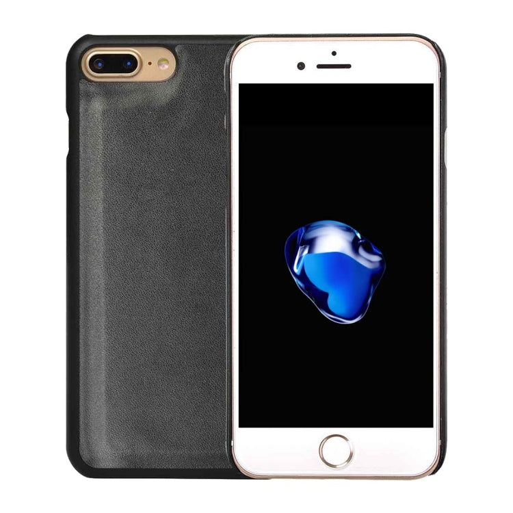 For iPhone 8 Plus & 7 Plus   Plain Weave Texture Horizontal Flip Leather Case with Card Slots & Wallet & Photo Frame