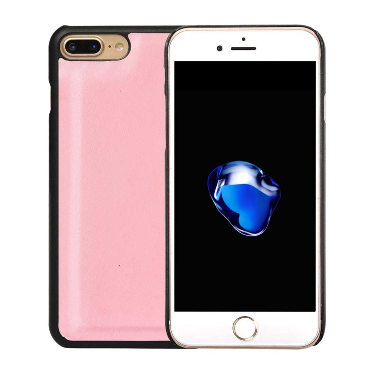 For iPhone 8 Plus & 7 Plus   Plain Weave Texture Horizontal Flip Leather Case with Card Slots & Wallet & Photo Frame