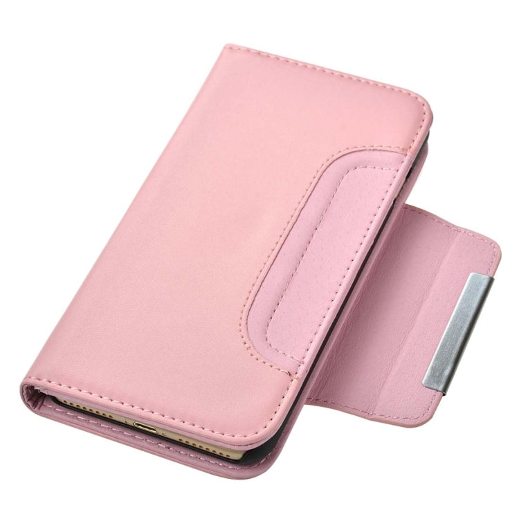 For iPhone 8 Plus & 7 Plus   Plain Weave Texture Horizontal Flip Leather Case with Card Slots & Wallet & Photo Frame