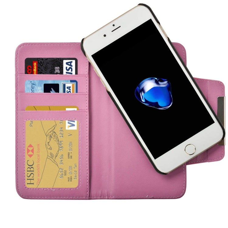 For iPhone 8 Plus & 7 Plus   Plain Weave Texture Horizontal Flip Leather Case with Card Slots & Wallet & Photo Frame