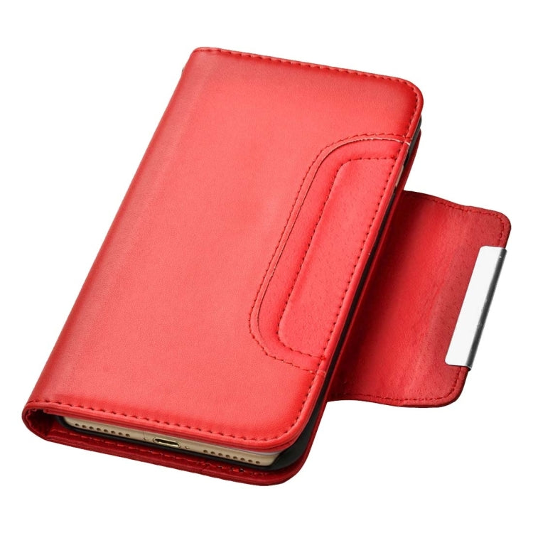 For iPhone 8 Plus & 7 Plus   Plain Weave Texture Horizontal Flip Leather Case with Card Slots & Wallet & Photo Frame