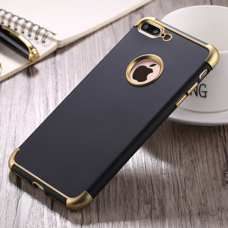 For iPhone 8 Plus & 7 Plus Electroplating TPU Protective Back Cover Case