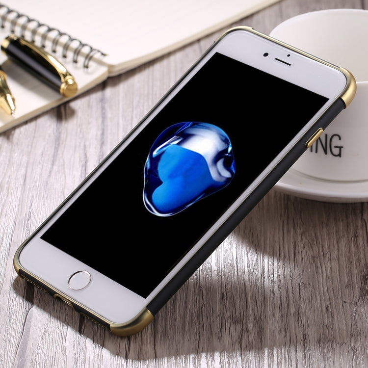 For iPhone 8 Plus & 7 Plus Electroplating TPU Protective Back Cover Case