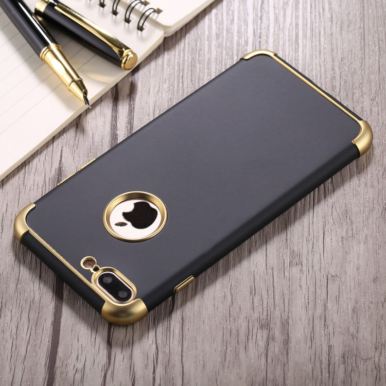 For iPhone 8 Plus & 7 Plus Electroplating TPU Protective Back Cover Case