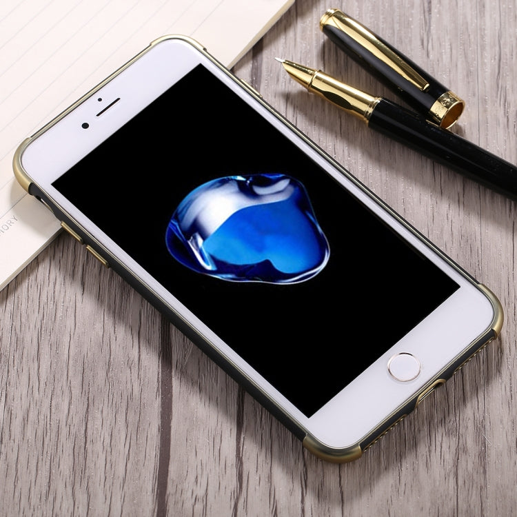 For iPhone 8 Plus & 7 Plus Electroplating TPU Protective Back Cover Case