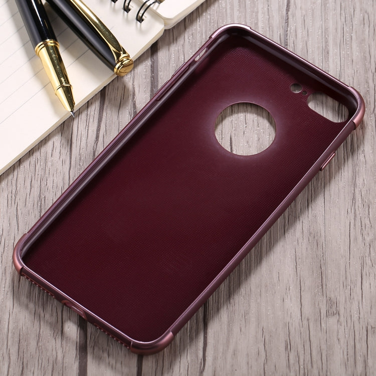 For iPhone 8 Plus & 7 Plus Electroplating TPU Protective Back Cover Case